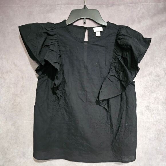 a new day Tops - Women's Short Flutter Sleeve Tank Top XS